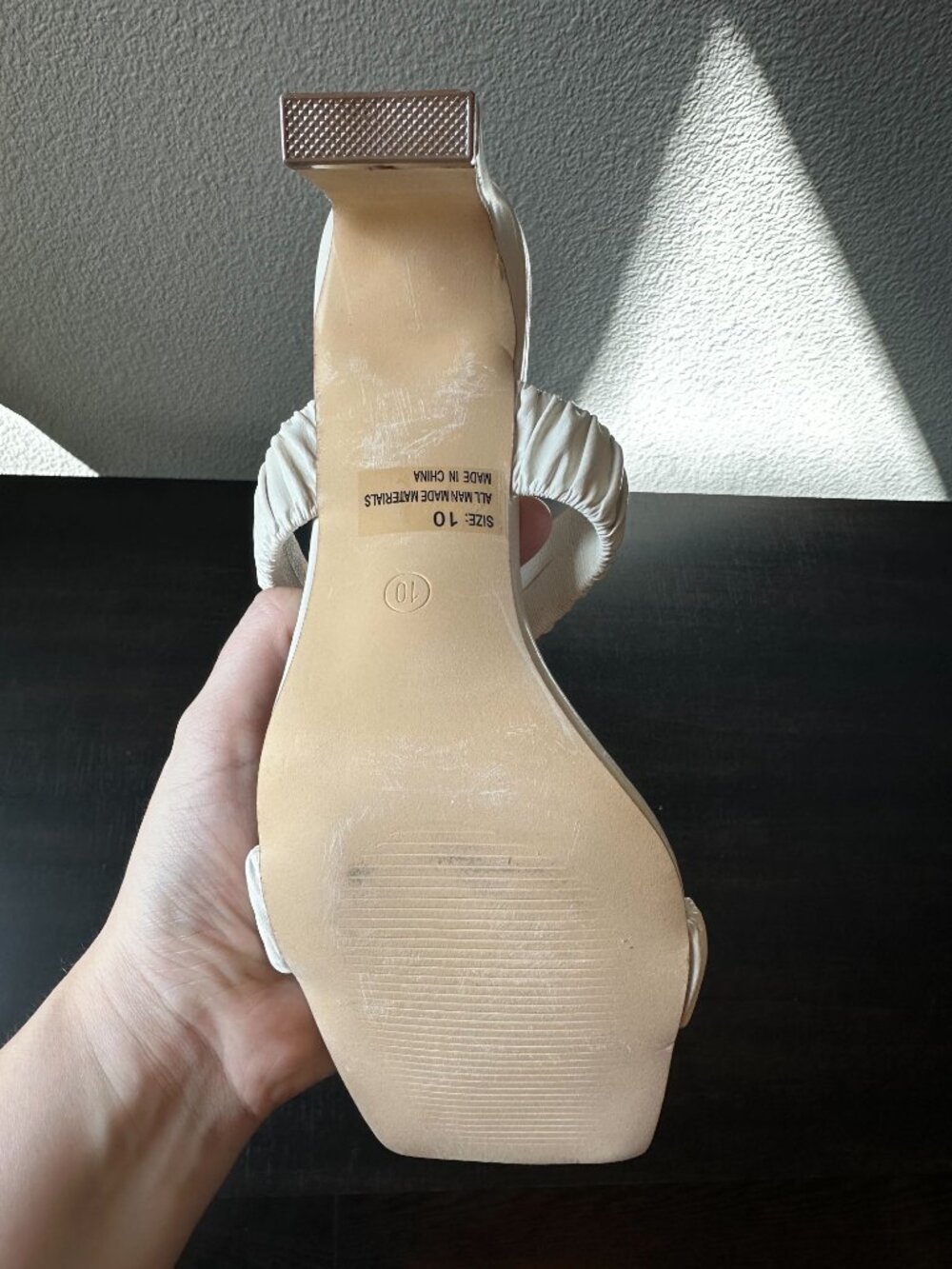 Lulus - Cloyaa High Heel Sandals (Off White) - Picture 6 of 11